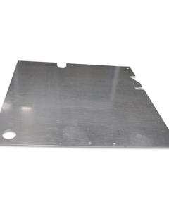 Sheet metal partition in front of nest Step V13 solid